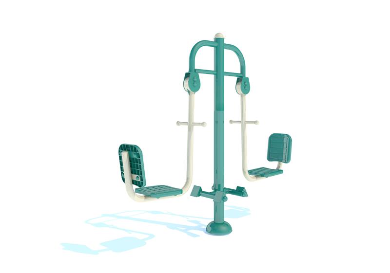 Technical render of a Seated Leg Press